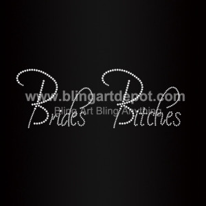 Bride Bithes Iron On Rhinestone Transfers